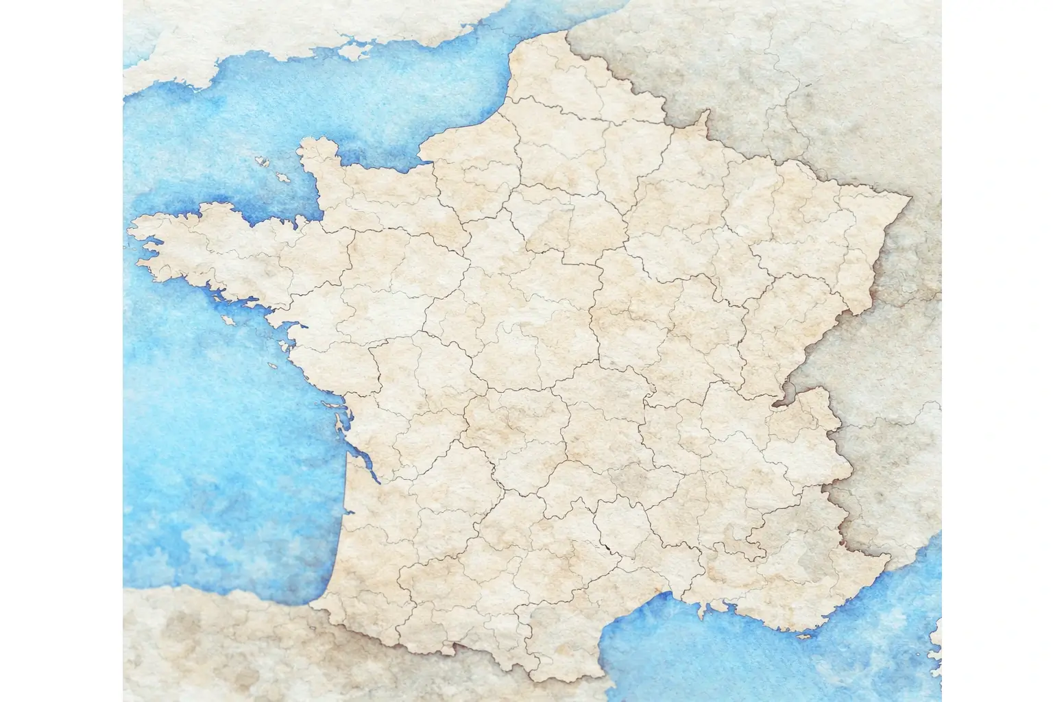 Carte de France décorative premium